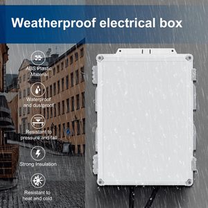กล่องเชื่อมต่อไฟฟ้า ABS กลางแจ้ง15.1 \ "H x 11 \" L x 6.1 \ "W แผงติดตั้งภายใน - Product Image 2