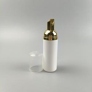 Botella de Espuma de Plástico Blanca de 50 ml para Limpiador Facial, Crema Limpiadora de Pestañas, Jabón Líquido Blanco y Negro, Removedor de Maquillaje, Bomba de Espuma Dorada - Product Image 4