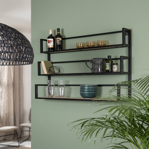 Modern Stainless Steel Wall Mounted Bookshelf Versatile Home Office Dining Kitchen Bathroom Warehouse Furniture - Product Image 2