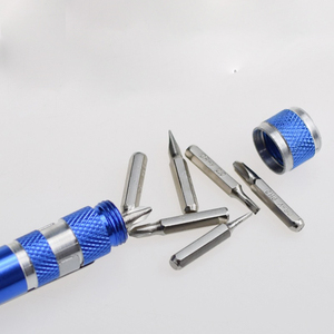 Jeu de mini tournevis personnalisés 8 en 1 en aluminium Tournevis croisé manuel pour une utilisation pratique Espaces restreints Outil promotionnel de qualité supérieure - Product Image 6