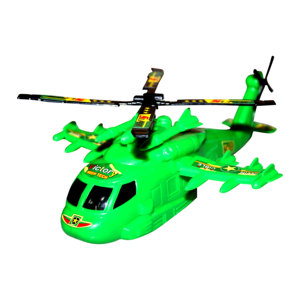 Helicóptero de Rescate de Juguete con Fricción para Niños, Vehículo de Juego de Plástico, Empaquetado en Malla - Product Image 1