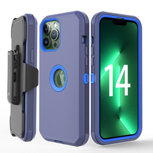 Nuevo estilo de alta calidad Clip de cinturón funda trasera de teléfono a prueba de golpes funda de teléfono para <span class=keywords><strong>iPhone</strong></span> 14 Pro Max 6,7" - Product Image 5