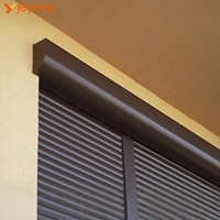Volet solaire moderne en alliage d'aluminium ignifuge et automatique pour usage hôtelier
