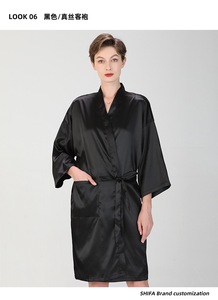 <span class=keywords><strong>Bata</strong></span> de Peluquería Personalizada con Logotipo Personalizado <span class=keywords><strong>para</strong></span> Clientes de Salón de Belleza y SPA, Kimono de Barbería - Product Image 2