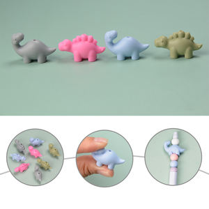 Nuovo Silicone per uso alimentare Bead Custom Bpa Free Animal 3D Charm Silicone perline dentizione per penne - Product Image 4
