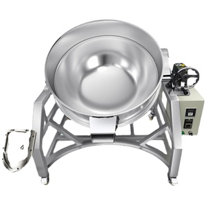 Olla Eléctrica con Calentamiento por Gas de Gran Capacidad, Inclinable, para Guisar Carne de Res y Freír en Cantina - Product Image 1
