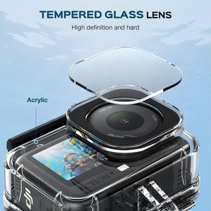 Étui étanche Amazear 60M pour DJI Osmo Action 6, boîtier de plongée professionnel avec coque rigide pour la photographie sous-marine - Product Image 3