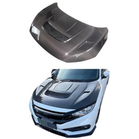 Couvercle de moteur de voiture en fibre de carbone, capot de voiture, adapté à la Honda Civic 10e génération FC1 FK7 FK8 Type R, pièces automobiles aérodynamiques