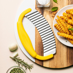 Cortador de Papas Fritas y Waffles YIGO con MOQ Bajo, para Patatas y Zanahorias, de Acero Inoxidable, Herramienta para Patatas Fritas Onduladas - Product Image 3