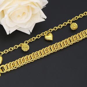 Pendentifs Cœur en Laiton Plaqué Or 24K JXX Tendance pour Chaînes et Bracelets Unisexe - Product Image 4