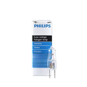 Philips-bombilla para lámpara de microscopio, equipo de bombilla, 6V, 12V, 24V, 10W, 20W, 100W, 150W, 7388, 7724, 7387, 7158, G4