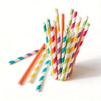 Sedotan Minum Kertas Biodegradable Sedotan Kertas Sekali Pakai Desain Menarik Ramah Lingkungan