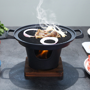 Juego de parrilla de barbacoa portátil de alcohol individual de fábrica de China para <span class=keywords><strong>kebab</strong></span> de comida japonesa casera con acabado en aerosol - Product Image 1