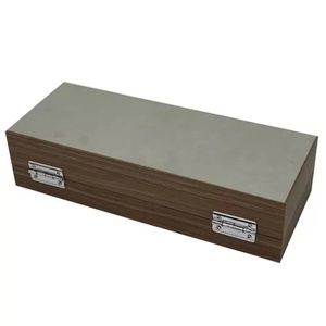 Nouvelle boîte de rangement et de présentation pour montres en bois grain noyer noir, style carré, ensemble de 6, matériaux recyclés écologiques, résistante aux chocs, SAIKE - Product Image 4