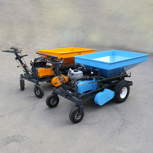 Keruite CE certificado autopropulsado esparcidor de compost empuje manual doble disco ajustable gasolina césped jardín esparcidor de fertilizante - Product Image 1