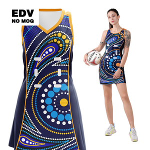 High Quality Custom Designed Breathable Polyester Netball Dress for Adults OEM Sports Wear with Adult Sizes Team Name for Tennis - Product Image 2