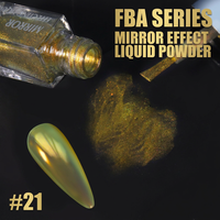 Poudre liquide effet miroir caméléon Bojun MFBA21, pigment métallique chromé à changement de couleur multi-chrome pour ongles, MSDS, vente en gros, personnalisable