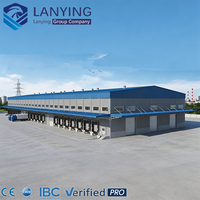 Bâtiment d'entrepôt préfabriqué en structure métallique pour la fabrication industrielle, la logistique, la distribution et les projets commerciaux