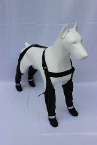 Bottes pour chien en polyester écologique - Leggings de sport imperméables et ajustables pour l'hiver, la neige, la pluie et la randonnée - Design moderne - Protection des pattes - Product Image 6