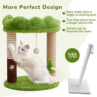 Arbre à chat en gros, style forêt, design tanière, sisal naturel, esthétique, pour petits espaces, salon intégré, carton 2