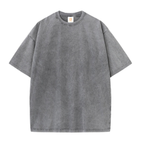 T-shirt surdimensionné de bonne qualité, vente en gros de chemises et de chemises unisexes, logo personnalisé, t-shirt uni, t-shirt délavé à l'acide