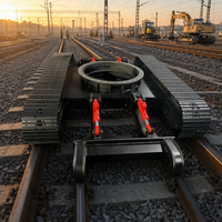 Vente directe – Châssis de train sur chenilles robuste pour la construction ferroviaire, couple de sortie 10-12 tonnes, 23720 N.m, personnalisable