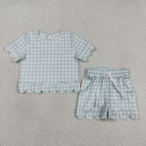 Conjunto informal floral de dos piezas para niñas pequeñas, top sin mangas y pantalones cortos, traje de verano, ropa de algodón suave y elástica - Product Image 5
