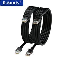 Câble réseau Ethernet LAN 1m/5m/50m OEM extérieur Cat5e UTP RJ45 en cuivre nu résistant aux intempéries, durable, certifié CE/FCC