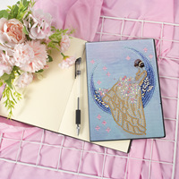 Carnet de notes 5D Diamond Painting avec kit de strass de forme spéciale Hibou, pour journal créatif DIY, cadeau d'art et d'artisanat