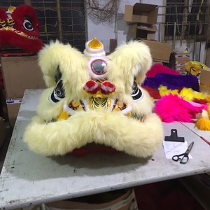 QUTENG cinese nuovo anno leone adulto leone ballo <span class=keywords><strong>costume</strong></span> da ballo leone personalizzato