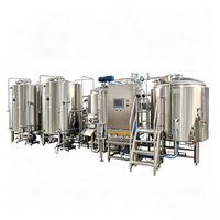 Système de brassage automatisé 18HL 1800L 2V, idéal pour les brasseries commerciales, gain de place