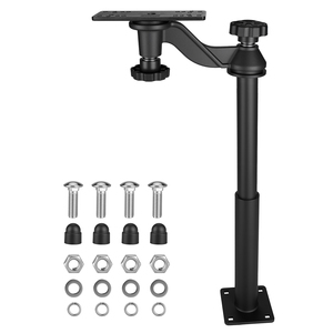 Velpaw <b>Adjustable</b> Telescoping 360 Degree Rotating Aluminum Alloy Fish Finder Mount for Boats 15-20.7 Inch Height Fits 5-12 Inch - Product Image 1