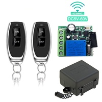 Interruptor de Control Remoto Inalámbrico de 433 MHz, Módulo de Control de Acceso de un Solo Canal, CC 5-60V, IP42 -10 55, Reloj Temporizador, Control de Entrada
