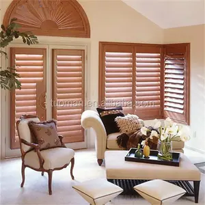 TOMA-Modern Design Wood Plantation Shutter Special Shape for Plantation shutter arched and circle