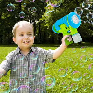 SY TOYS bulles été fête en plein air électrique pistolet à bulles jouets dessin animé fusées mitrailleuse à bulles pour les enfants - Product Image 2