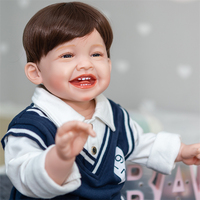 NPK 30 pouces/75 cm Big Reborn Toddler Boy Doll Réaliste Véritable Poupée Reborn en Silicone faite à la main pour cadeau Baby Doll
