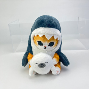 Costume da Gatto Squalo Cartoon <span class=keywords><strong>Anime</strong></span>, Giocattoli di Peluche a Forma di Gatto Squalo Carino, Cuscino Morbido in Peluche a Forma di Gatto Squalo - Product Image 2