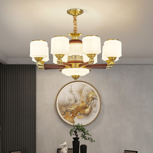 Zhongshan Lighting New Chinese Style Chandelier Multi Head <b>Led</b> <b>Light</b> For Living Room Dining Room Home Decor Round Ceiling Lamp - Product Image 3