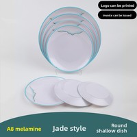 A8 desain Modern Self-Service Pot panas piring melamin porselen imitasi untuk Hotel Makanan Ringan Restoran Makanan Cepat-untuk komersial