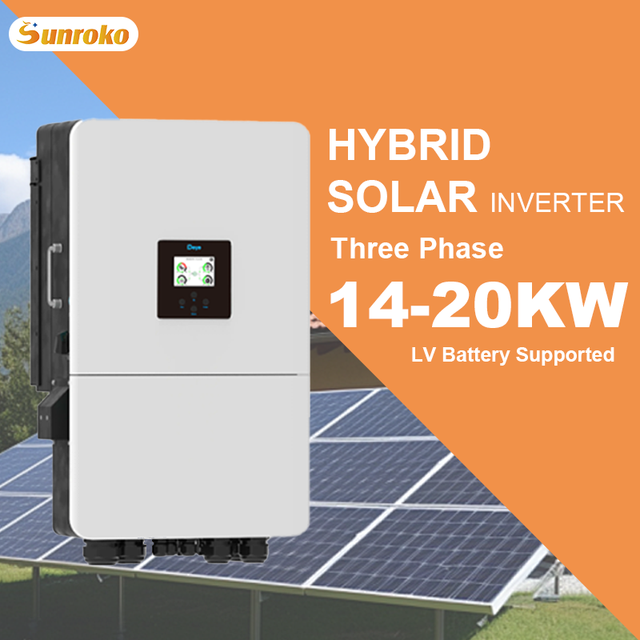 Three Phase Hybrid Solar Inverter 12Kw 12000W 15Kw 20Kw 48V Mppt Solar Inverter in Stock