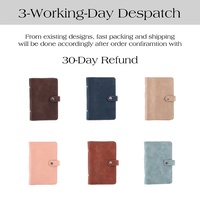 Meilleure vente A6 spirale Budget classeur cahier 6 étanche feuilles mobiles clair sacs à zip-lock affaires PU cuir journal accessoires