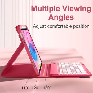Étui de protection pliable à trois volets avec fente pour stylet et clavier intégré pour iPad Air 11 pouces, modèle A16 2025 - Product Image 3