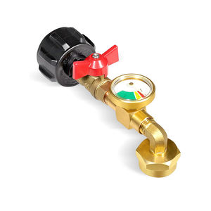 <span class=keywords><strong>Adaptateur</strong></span> coudé au propane QCC 90 degrés avec valve en laiton lisse basse pression capacité de recharge de 1lb à 20lb - Product Image 1