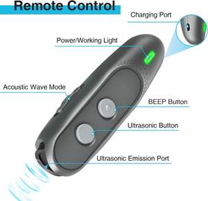 Dispositivos de disuasión de ladridos de perros, recargable, ultrasónico, disuasorio de ladridos de perros, 3 frecuencias, dispositivos de <span class=keywords><strong>control</strong></span> de no ladridos, repelente de perros - Product Image 2
