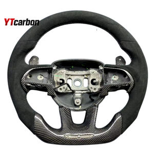 YTcarbon pour Grand Cherokee <span class=keywords><strong>SRT</strong></span> <span class=keywords><strong>Trackhawk</strong></span> modifier les pièces d'auto accessoires d'intérieur de voiture volant en Fiber de carbone véritable personnalisé - Product Image 4