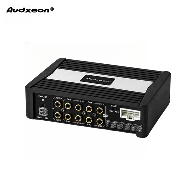 Class D Car DSP Amplifier 4x100W with 8 Channel DSP Processor and APP Tuning