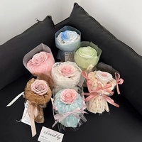 Bouquet de fleurs en savon 2026, fleurs artificielles en forme de rose, cadeaux pour la fête des mères, Saint-Valentin
