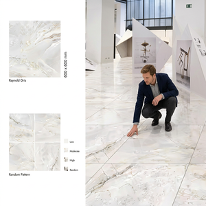 Baldosas de Porcelana Brillante Onix Com Bianco PGVT 600x600mm, Aspecto Mármol, 24x24 pulgadas - Product Image 5