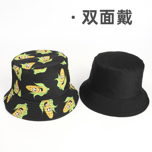 Chapeau Bob Unisexe Imprimé Légumes Impression Numérique Extérieur Printemps Été Polyester Toile Pour Hommes Femmes Étudiants - Product Image 2