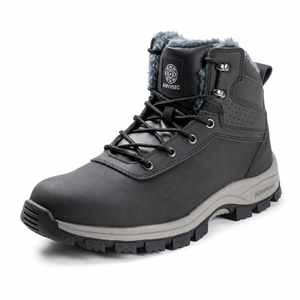 AIMVVSEC Stivali di Sicurezza Invernali da Uomo <span class=keywords><strong>con</strong></span> Punta in Acciaio, Foderati in Pelliccia, Impermeabili e Antiscivolo per Costruzioni - Product Image 5